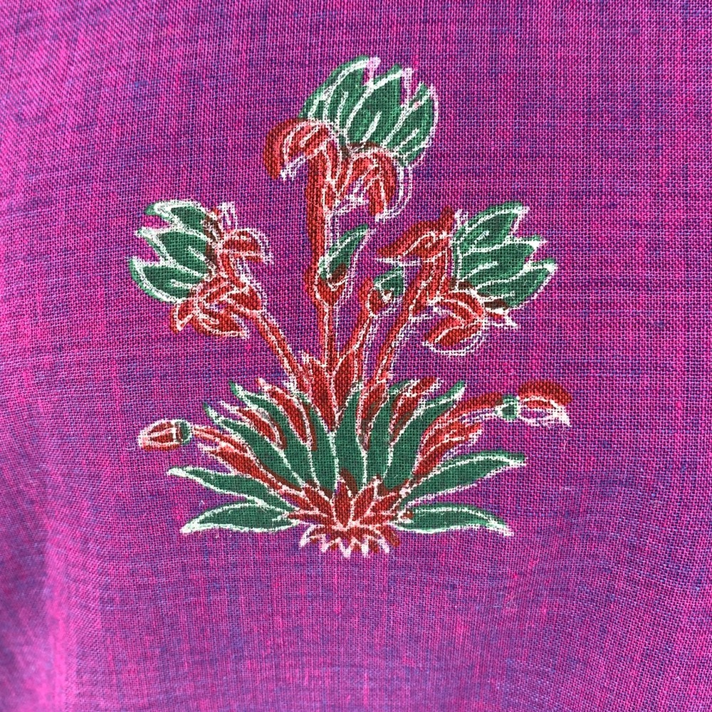 Nazila Couture Purple Olive Embroidered High Low Tunic Dress Small Boho Floral - Picture 10 of 14